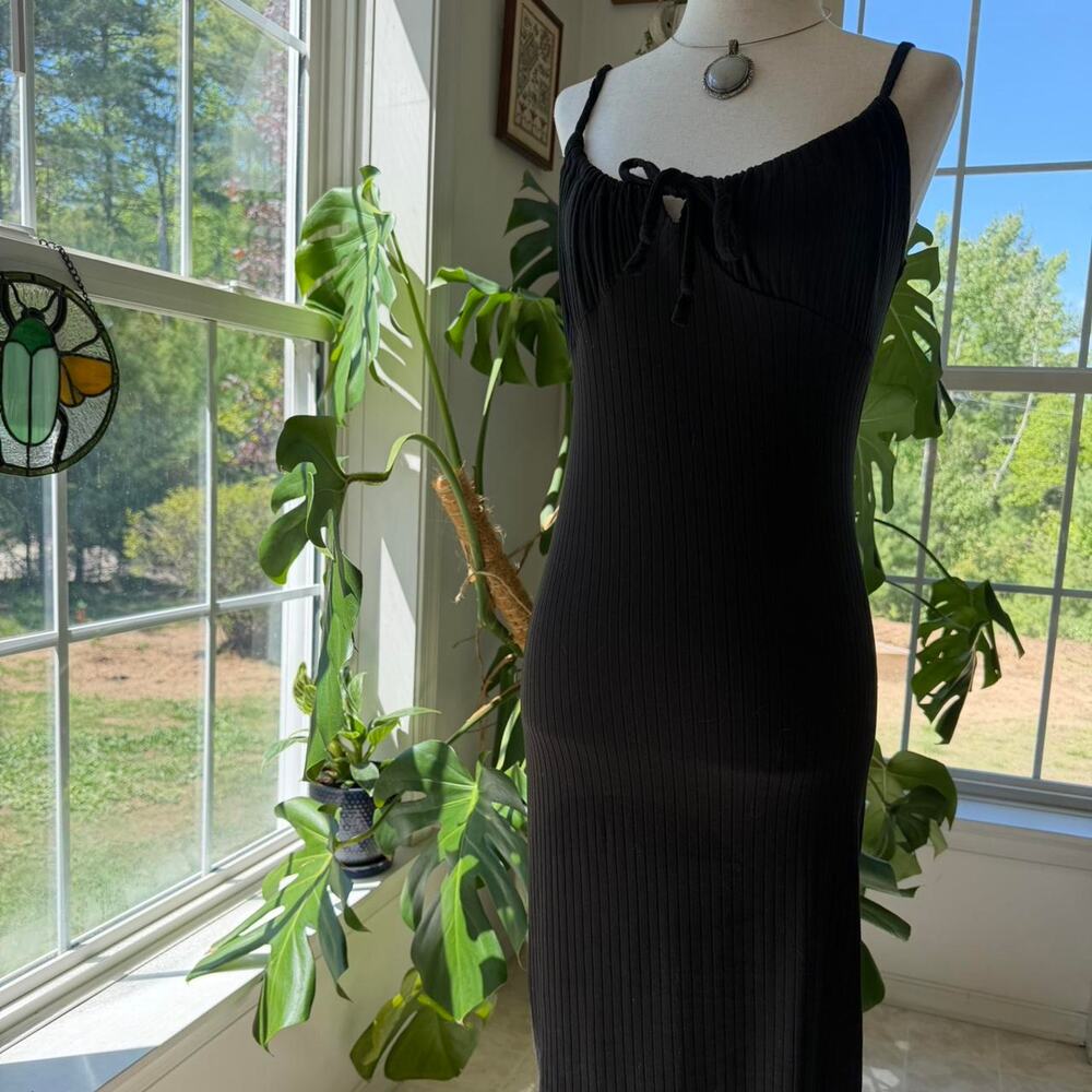 Black Midi Bodycon Dress Small Livi By Olivia Rose